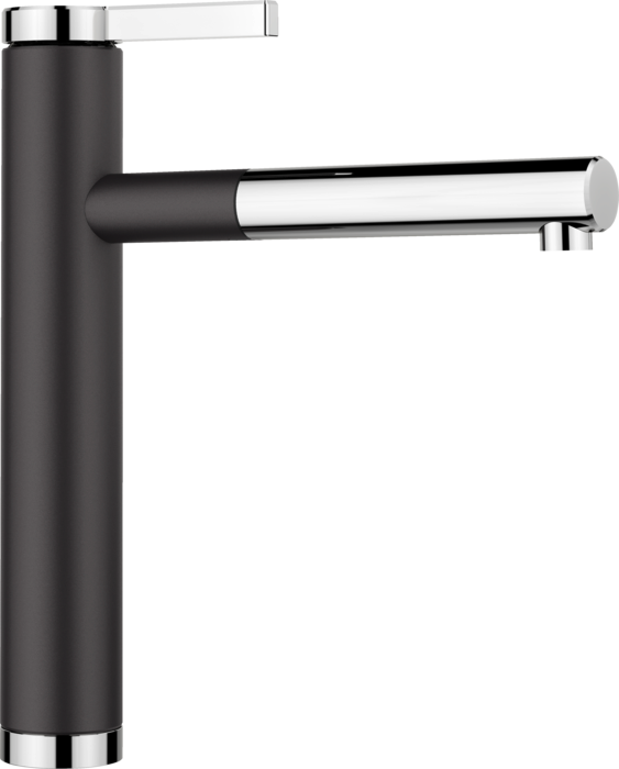 Baterie bucătărie Blanco LINEE-S Silgranit-look - negru/crom HD