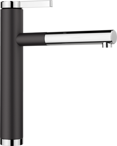 Baterie bucătărie Blanco LINEE-S Silgranit-look - negru/crom HD