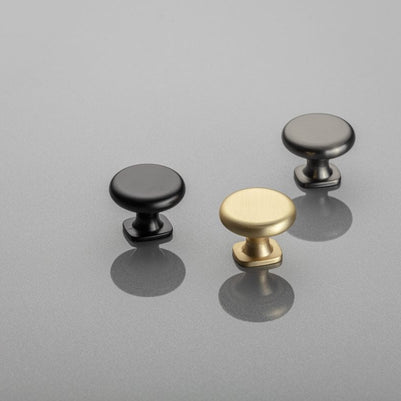 Buton mobilă LORENA 33x26 mm, brushed gold