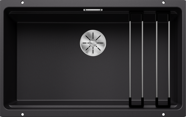 Chiuvetă bucătărie Silgranit Blanco ETAGON 700-U negru 730×460 mm