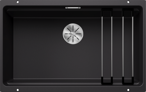 Chiuvetă bucătărie Silgranit Blanco ETAGON 700-U negru 730×460 mm