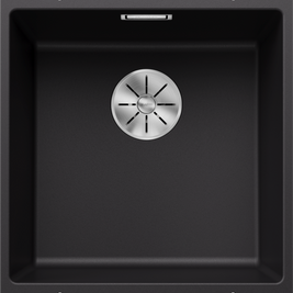 Chiuvetă bucătărie Silgranit Blanco SUBLINE 400-U negru 430×460 mm