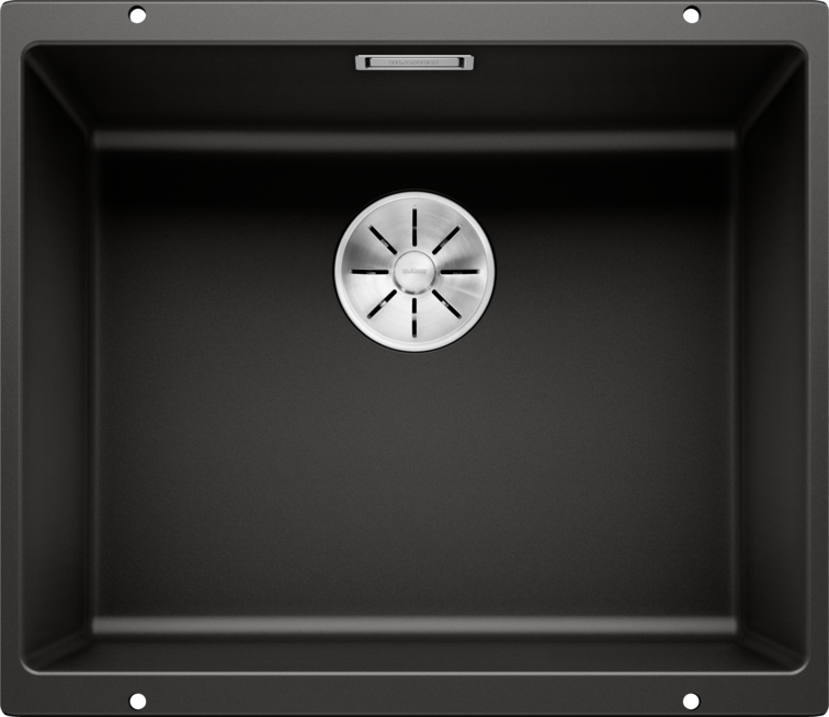 Chiuvetă bucătărie Silgranit Blanco SUBLINE 500-U negru 530×460 mm