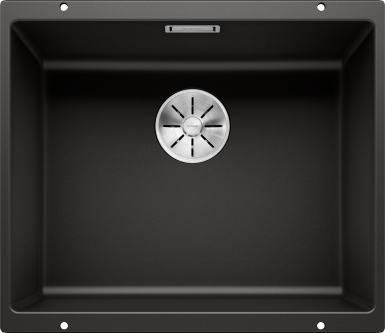 Chiuvetă bucătărie Silgranit Blanco SUBLINE 500-U negru 530×460 mm