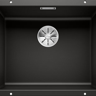 Chiuvetă bucătărie Silgranit Blanco SUBLINE 500-U negru 530×460 mm