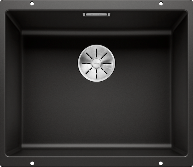 Chiuvetă bucătărie Silgranit Blanco SUBLINE 500-U negru 530×460 mm