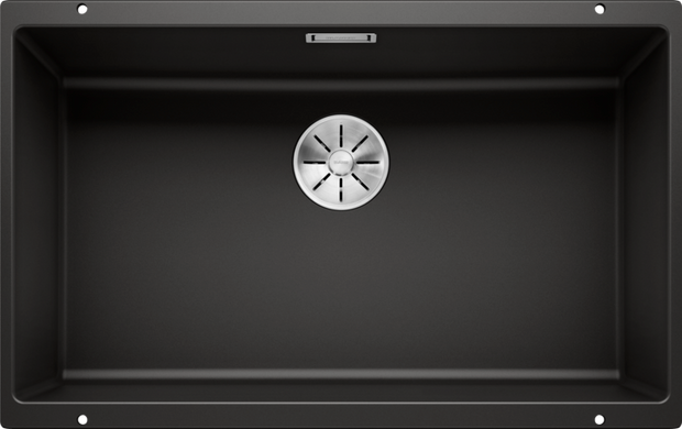 Chiuvetă bucătărie Silgranit Blanco SUBLINE 700-U negru 730×460 mm