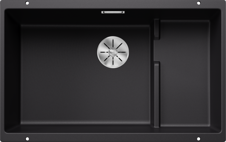 Chiuvetă bucătărie Silgranit Blanco SUBLINE 700-U Level negru 730×460 mm
