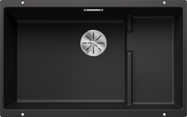 Chiuvetă bucătărie Silgranit Blanco SUBLINE 700-U Level negru 730×460 mm