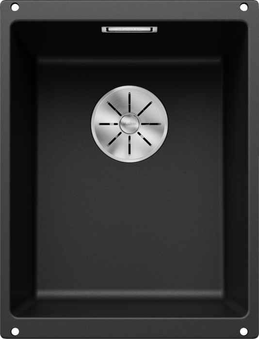 Chiuvetă bucătărie Silgranit Blanco SUBLINE 320-U negru 350×460 mm