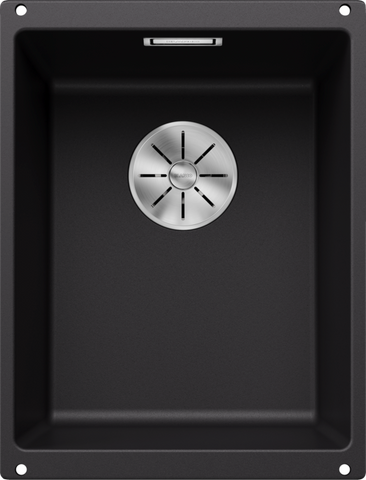 Chiuvetă bucătărie Silgranit Blanco SUBLINE 320-U negru 350×460 mm