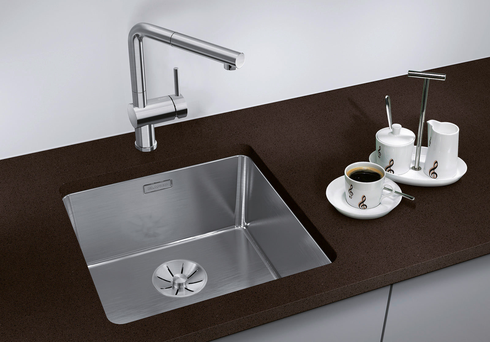 Chiuvetă bucătărie inox Blanco ANDANO 400-U 440 × 440 mm