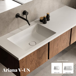 ARIANA 550 V-UN – lavoar încastrat în blat din compozit acrilic