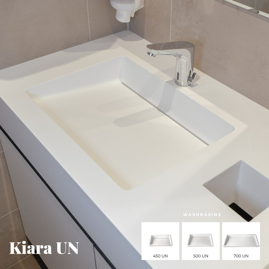 KIARA 700-UN – lavoar încastrabil în blat din compozit acrilic