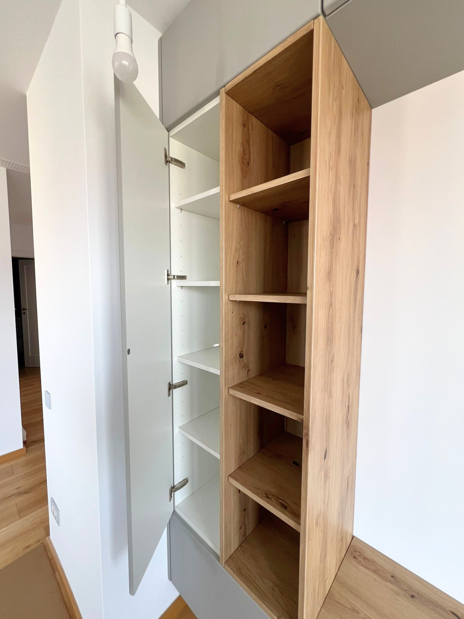 Mobilier pentru living din MDF termoformat realizat la comandă de NORVINIA