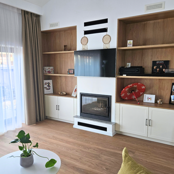 Mobilier pentru living din MDF termoformat realizat la comandă de NORVINIA