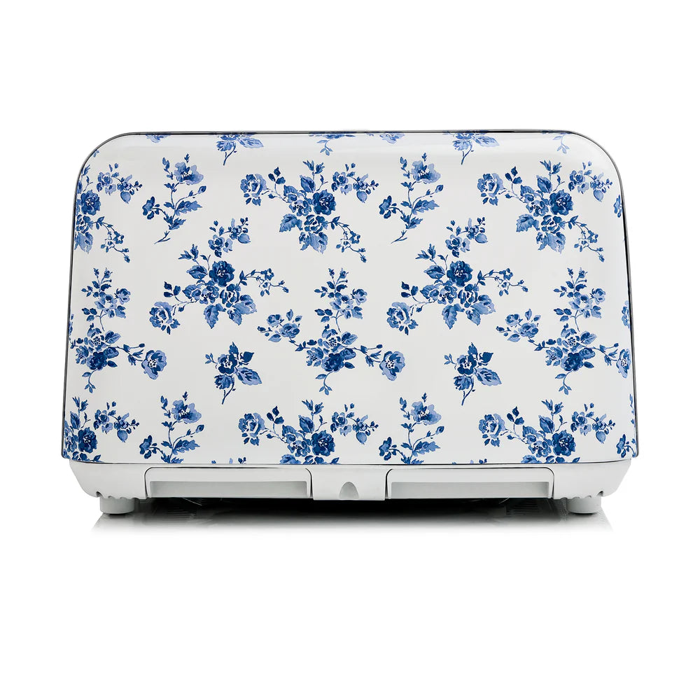 Prăjitor de pâine Laura Ashley China Rose, 4 felii, 7 trepte de rumenire, funcție de dezghețare