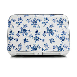 Prăjitor de pâine Laura Ashley China Rose, 4 felii, 7 trepte de rumenire, funcție de dezghețare