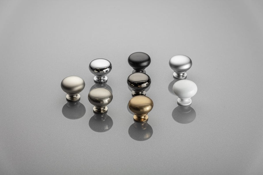 Buton mobilă BERGAMO 32x30 mm, champagne