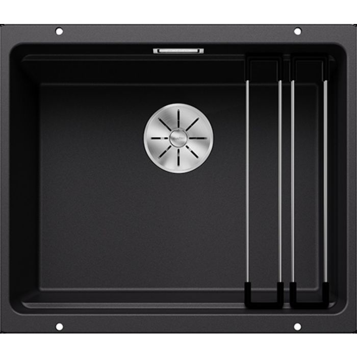 Chiuvetă bucătărie Silgranit Blanco ETAGON 500-U negru 530×460 mm