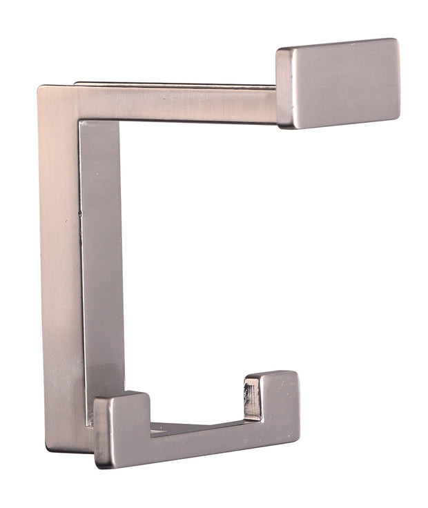 Agățătoare cu 3 cârlige Tulip Kara L – nichel periat, finisaj mat, 90 × 80 × 70 mm, zamac, montaj frontal, șuruburi incluse