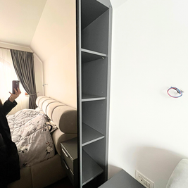 Mobilier la comandă pentru dormitor, din MDF termoformat - comodă, dressing, noptiere