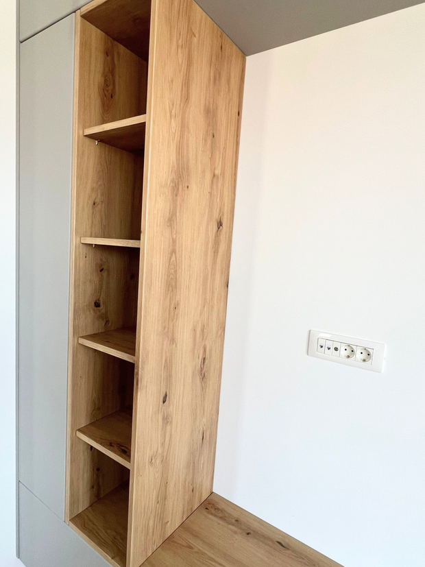 Mobilier pentru living din MDF termoformat realizat la comandă de NORVINIA