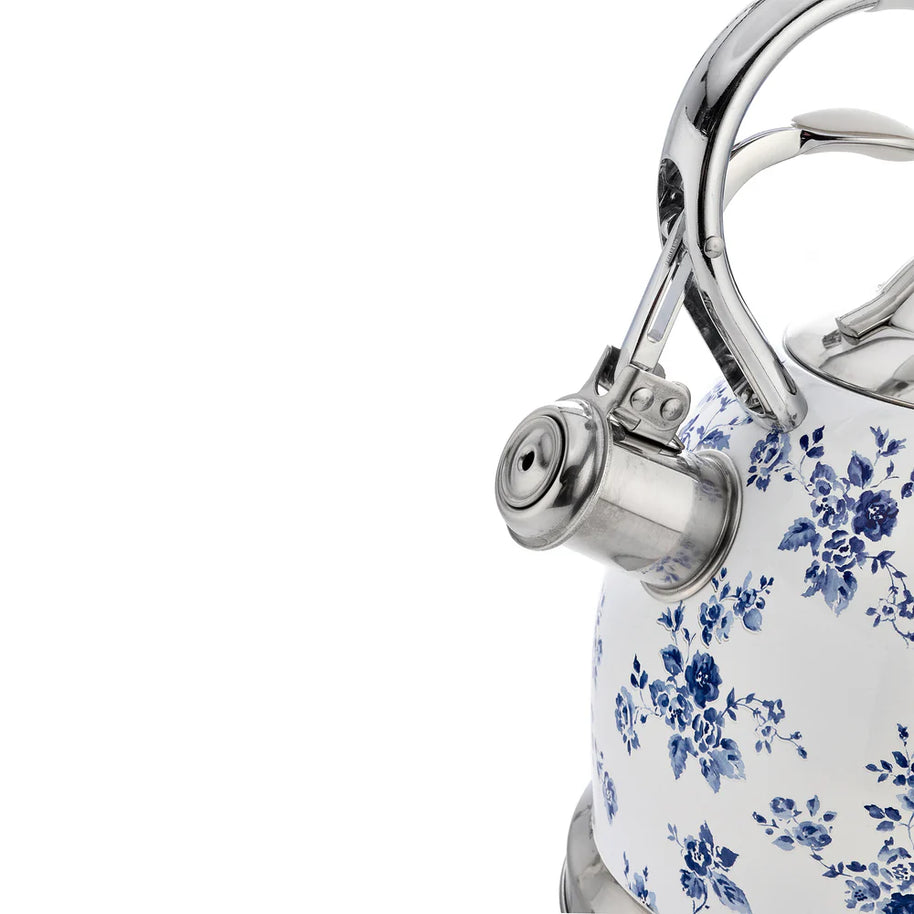 Fierbător pe plită Laura Ashley China Rose, 3 L, inox, cu fluierat, compatibil inducție