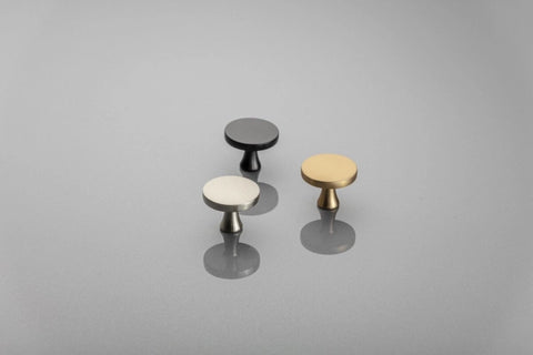 Buton mobilă DUNE 33x26 mm, inox