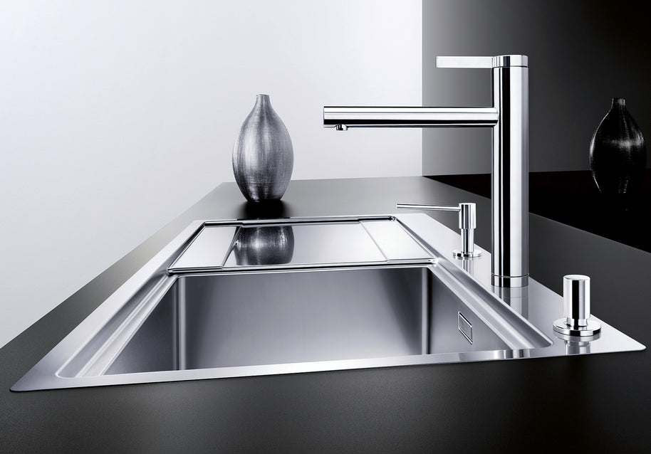 Baterie bucătărie Blanco LINEE – inox satin mat HD