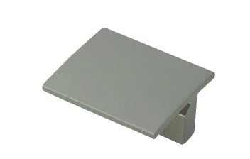 Buton mobilier Tulip Prisma – imitație inox, pătrat, 40 × 40 mm, interax 32 mm (aluminiu)