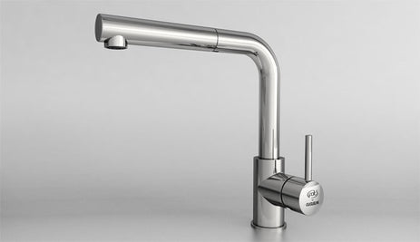 68936 BATERIE PENTRU BUCĂTĂRIE MONOCOMANDĂ CU DUȘ EXTRACTIBIL - crom