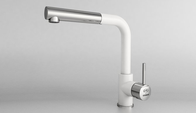 68936 BATERIE PENTRU BUCĂTĂRIE MONOCOMANDĂ CU DUȘ EXTRACTIBIL - fatgranit