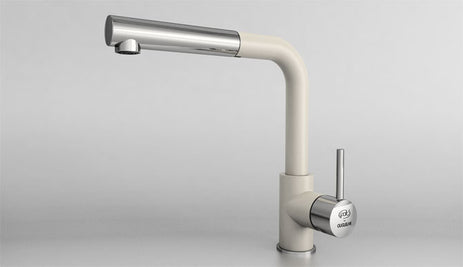 68936 BATERIE PENTRU BUCĂTĂRIE MONOCOMANDĂ CU DUȘ EXTRACTIBIL - fatgranit