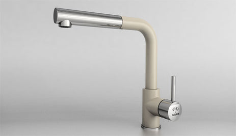 68936 BATERIE PENTRU BUCĂTĂRIE MONOCOMANDĂ CU DUȘ EXTRACTIBIL - fatgranit