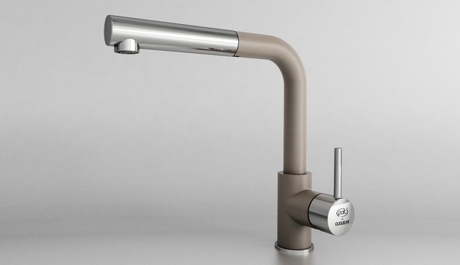 68936 BATERIE PENTRU BUCĂTĂRIE MONOCOMANDĂ CU DUȘ EXTRACTIBIL - fatgranit