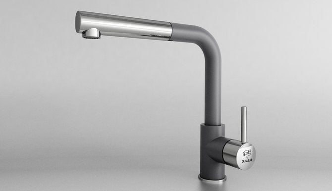 68936 BATERIE PENTRU BUCĂTĂRIE MONOCOMANDĂ CU DUȘ EXTRACTIBIL - fatgranit