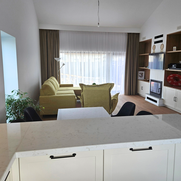 Mobilier pentru living din MDF termoformat realizat la comandă de NORVINIA