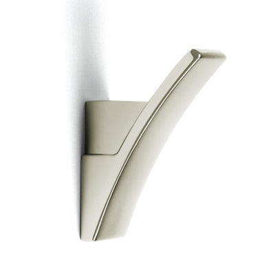 Agățătoare pentru cuier Tulip Dyan – crom satinat, finisaj mat, H80 mm, 1 agățătoare, zamac, montaj ascuns (spate)
