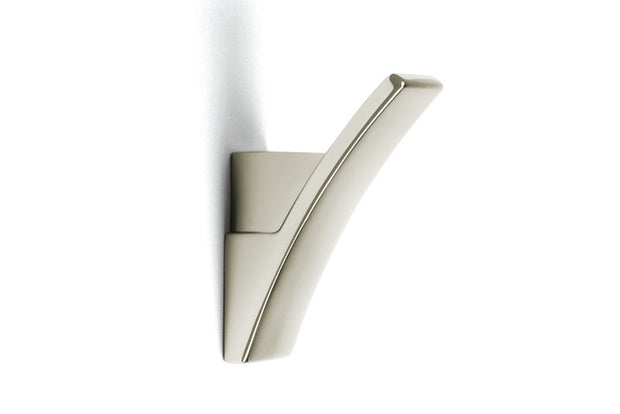 Agățătoare pentru cuier Tulip Dyan – crom satinat, finisaj mat, H80 mm, 1 agățătoare, zamac, montaj ascuns (spate)