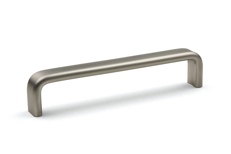 Mâner pentru mobilier Tulip Muta – imitație inox, finisaj periat, aluminiu, interax 224 mm (cu șuruburi)