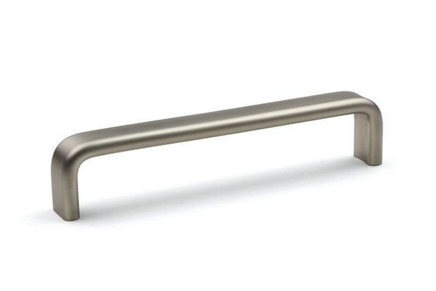Mâner pentru mobilier Tulip Muta – imitație inox, finisaj periat, aluminiu, interax 224 mm (cu șuruburi)
