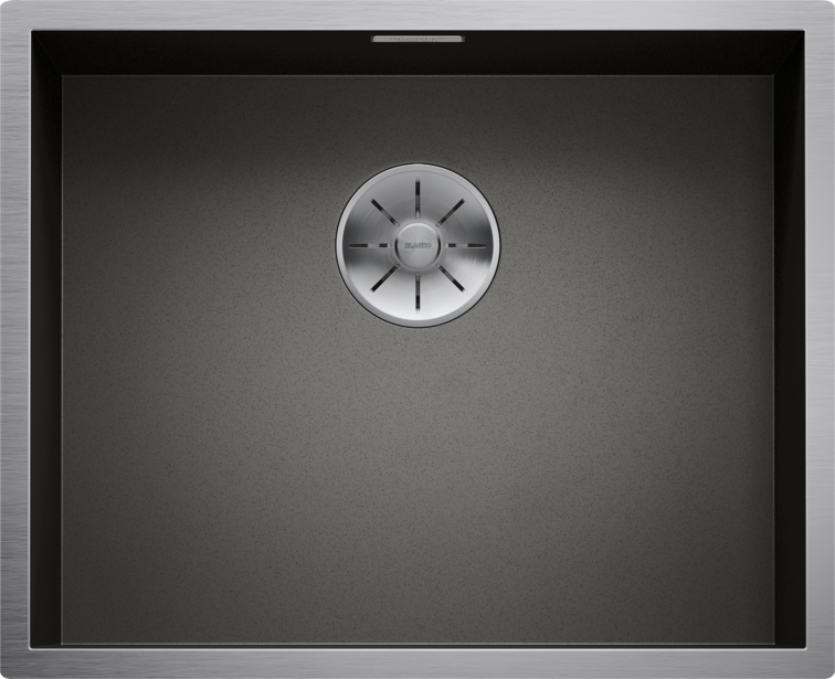 Chiuvetă bucătărie inox Blanco ZEROX 500-U Dark Steel 540 × 440 mm