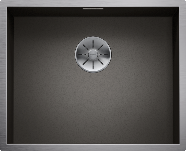 Chiuvetă bucătărie inox Blanco ZEROX 500-U Dark Steel 540 × 440 mm