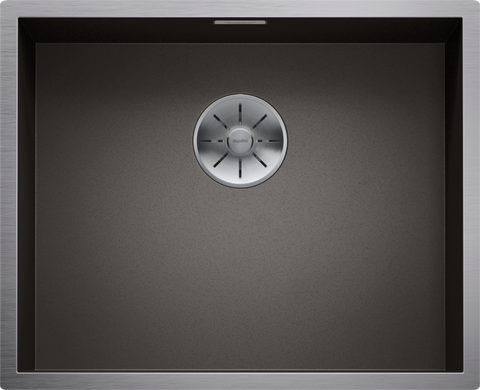 Chiuvetă bucătărie inox Blanco ZEROX 500-U Dark Steel 540 × 440 mm