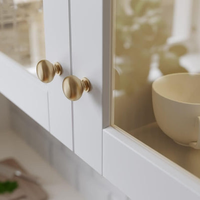 Buton mobilă BERGAMO 32x30 mm, champagne