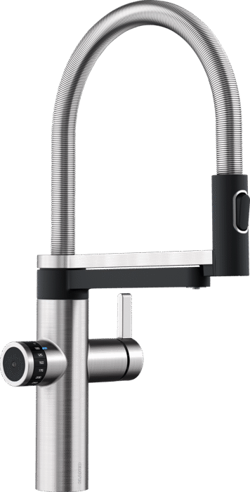 Baterie bucătărie Blanco EVOL-S PRO Filter – PVD steel HD