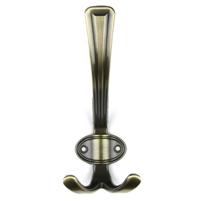 Agățătoare pentru cuier Tulip Rubico XL – alamă antichizată, 3 agățători, zinc, montaj frontal (cu șuruburi incluse)