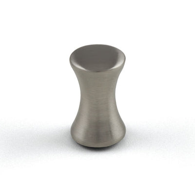 Buton mobilier Ruza – nichel periat, rotund, Ø15,5×27 mm, cu șurub