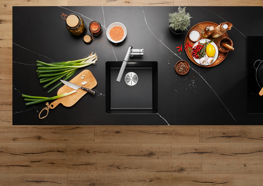 Chiuvetă bucătărie Silgranit Blanco SUBLINE 400-U gri vulcan 430×460 mm